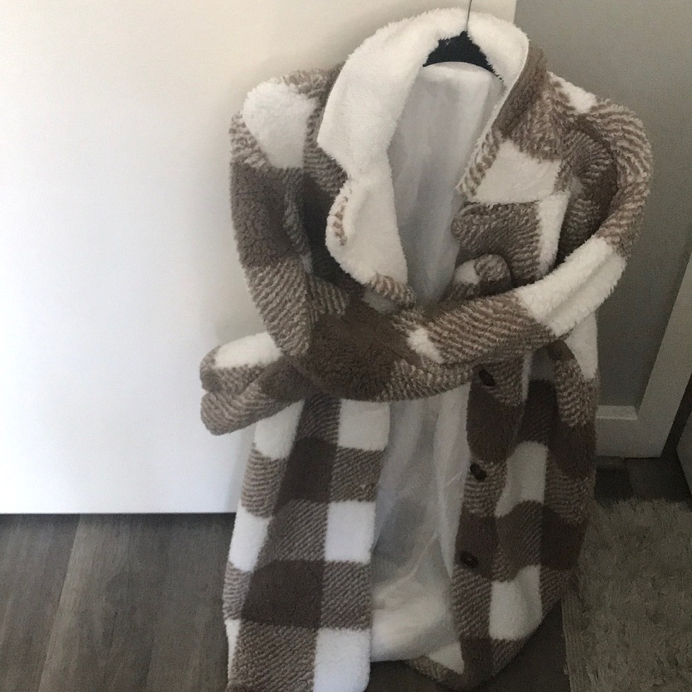 Coat thin xs /s white beige